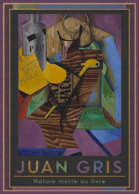 Juan Gris Nature Morte Au Livre No1 - Poszter