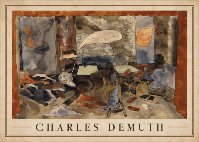 Charles Demuth The Death of Countess Geschwitz No2 - Poszter