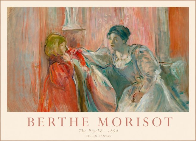 Berthe Morisot The Child's Robe (Le Manteau Rouge) No6 - Poszter