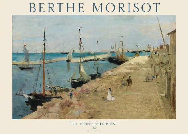 Berthe Morisot The Port of Lorient No1 - Poszter