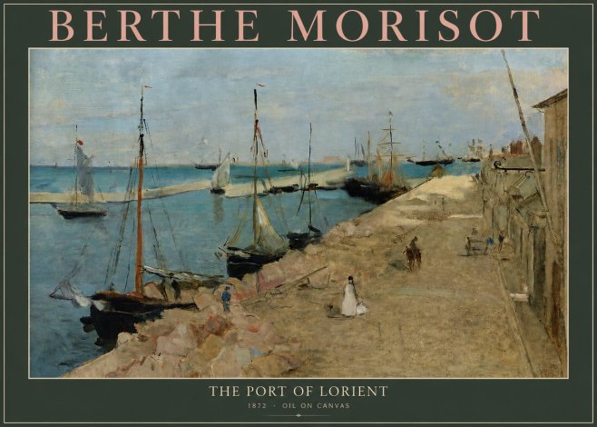 Berthe Morisot The Port of Lorient No3 - Poszter