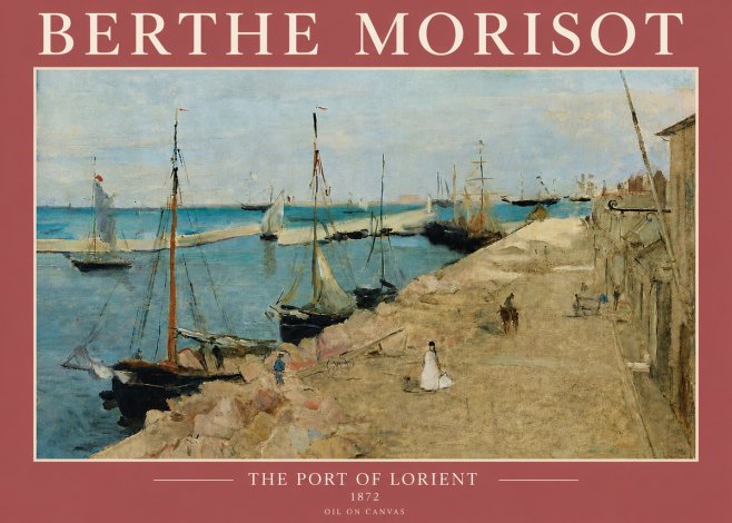 Berthe Morisot The Port of Lorient No5 - Poszter
