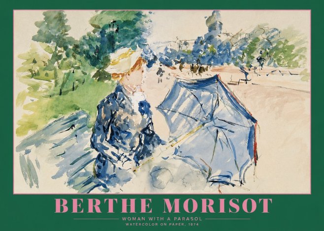 Berthe Morisot Woman with a Parasol No2 - Poszter