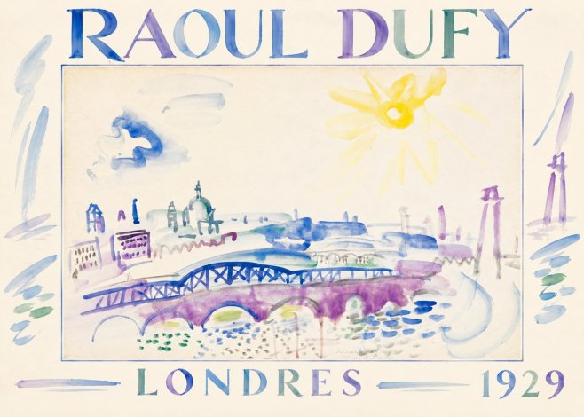 Raoul Dufy Londres - 1929 No1 - Poszter