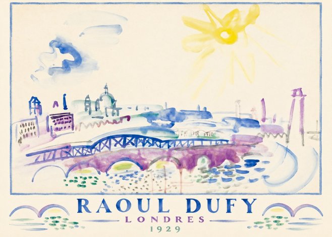 Raoul Dufy Londres - 1929 No3 - Poszter