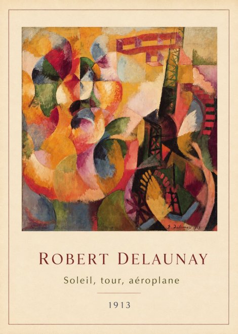 Robert Delaunay Soleil, Tour, Aéroplane No4 - Poszter
