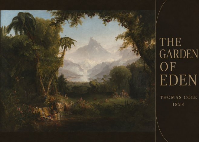 Thomas Cole The Garden of Eden I No4 - Poszter