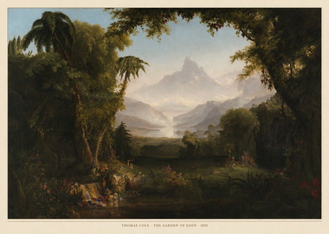Thomas Cole The Garden of Eden I No6 - Poszter