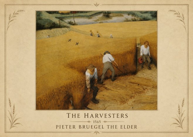 Pieter Bruegel The Harvesters IV No1 - Poszter