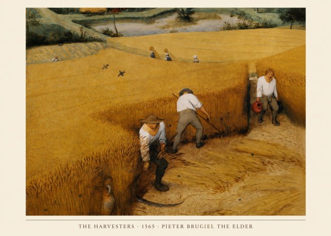 Pieter Bruegel The Harvesters IV No4 - Poszter