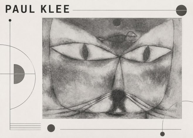 Paul Klee Cat and Bird No3 - Poszter
