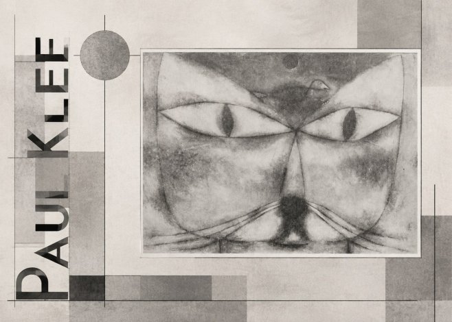 Paul Klee Cat and Bird No6 - Poszter