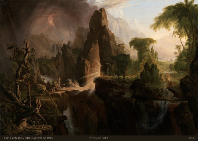 Thomas Cole Expulsion from the Garden of Eden I No5 - Poszter