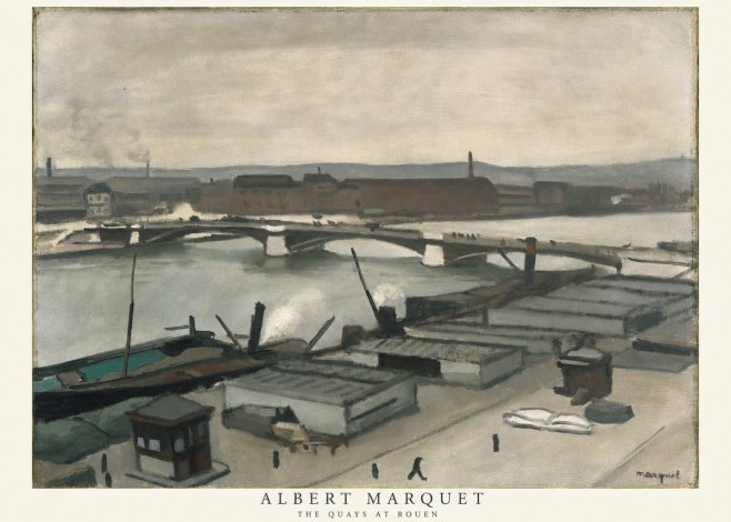 Albert Marquet The Quays at Rouen No6 - Poszter
