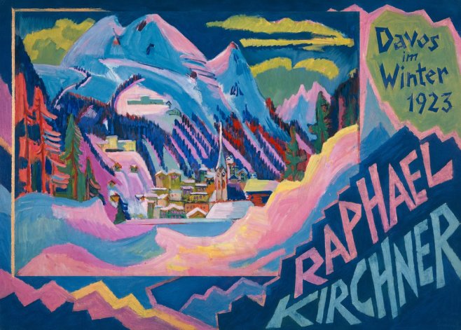 Raphael Kirchner Davos Im Winter No5 - Poszter