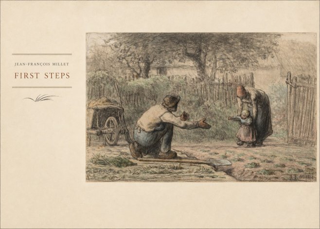 Jean-François Millet First Steps No4 - Poszter