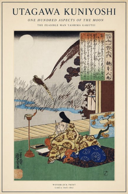 Utagawa Kuniyoshi The Feasible Man Yashima Gakutei No1 - Poszter