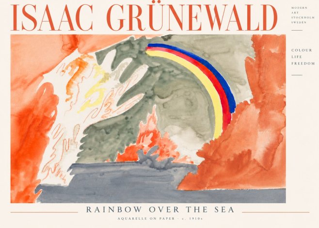 Isaac Grünewald Watercolor Composition No5 - Poszter
