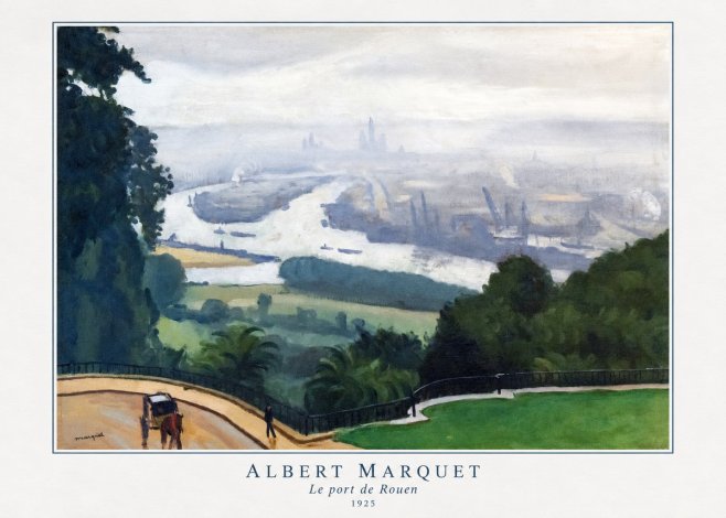 Albert Marquet Le Port De Rouen No4 - Poszter