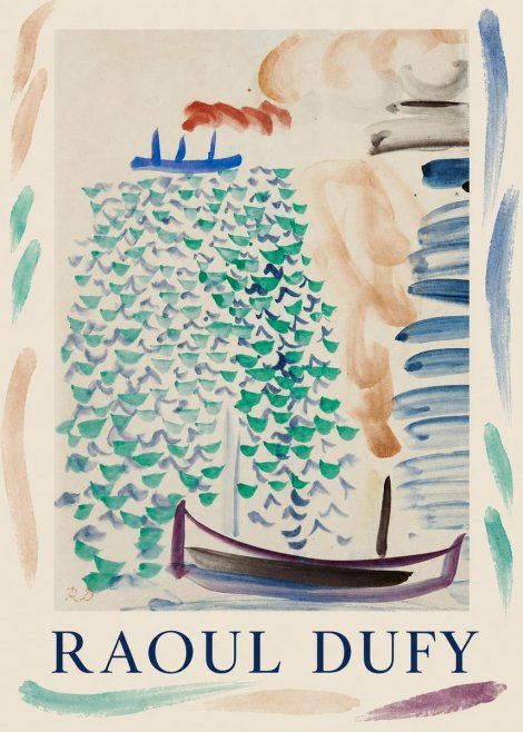 Raoul Dufy Boats on the Water No1 - Poszter