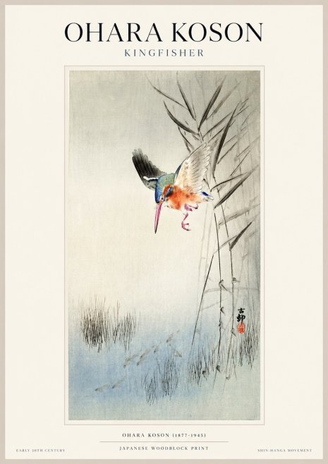 Ohara Koson Kingfisher No1 - Poszter