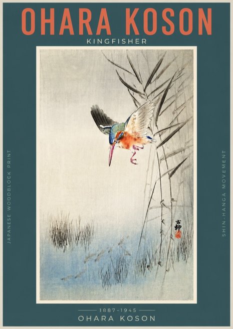 Ohara Koson Kingfisher No2 - Poszter