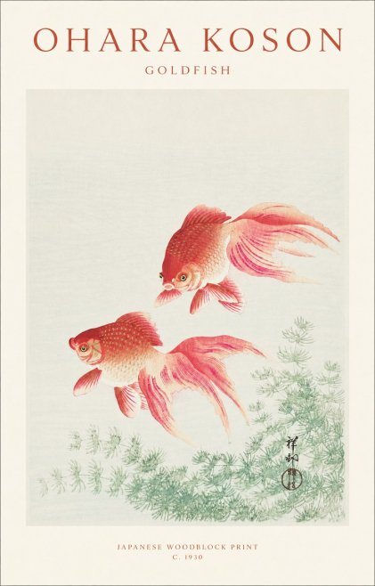 Ohara Koson Goldfish No1 - Poszter