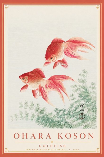 Ohara Koson Goldfish No3 - Poszter