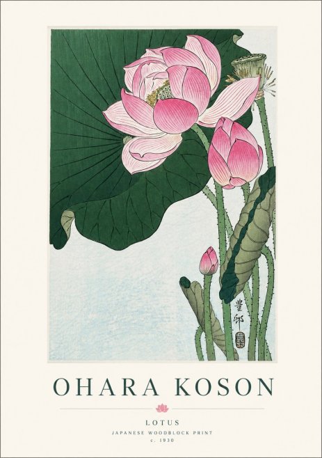 Ohara Koson Lotus II No1 - Poszter