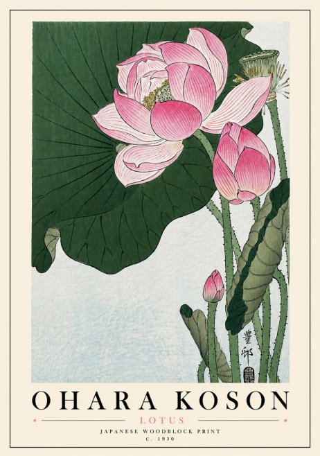 Ohara Koson Lotus II No5 - Poszter