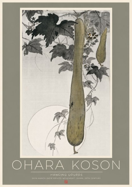 Ohara Koson Hanging Gourds No2 - Poszter