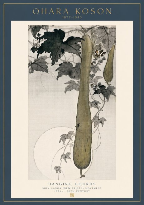 Ohara Koson Hanging Gourds No3 - Poszter