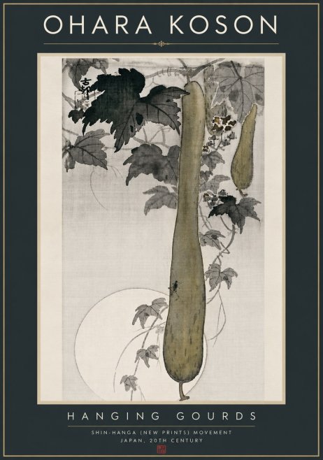 Ohara Koson Hanging Gourds No6 - Poszter