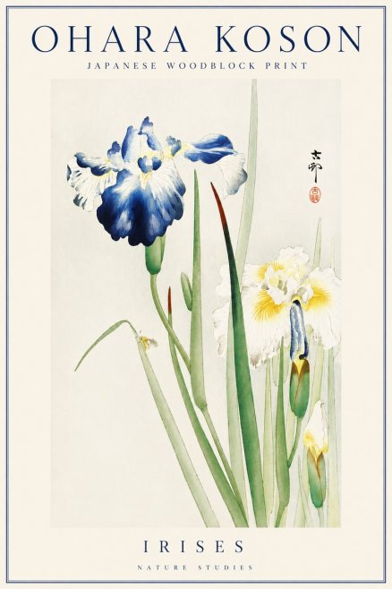 Ohara Koson Irises II No4 - Poszter