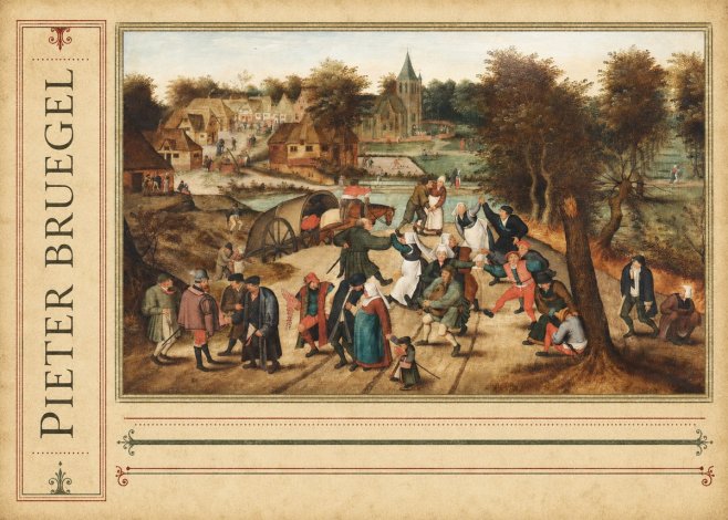 Pieter Bruegel The Peasant Dance I No2 - Poszter