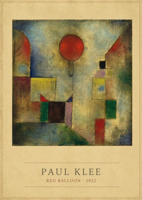 Paul Klee Red Balloon No3 - Poszter