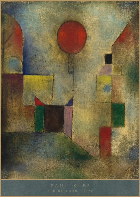 Paul Klee Red Balloon No4 - Poszter
