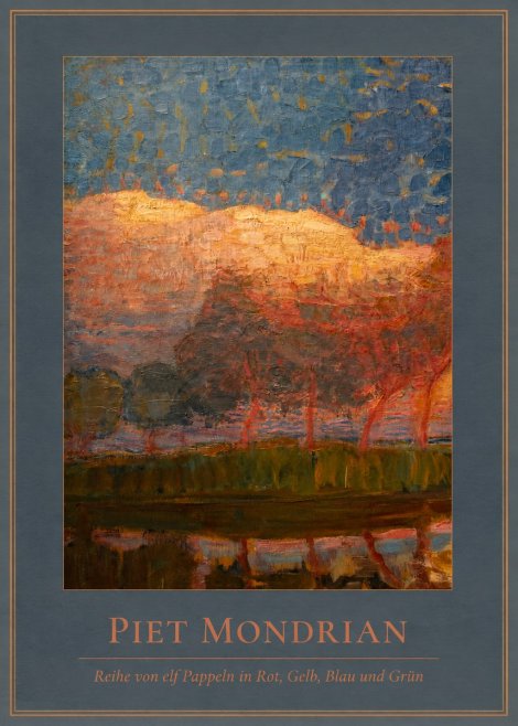 Piet Mondrian Reihe Von Elf Pappeln in Rot, Gelb, Blau Und Grün No4 - Poszter