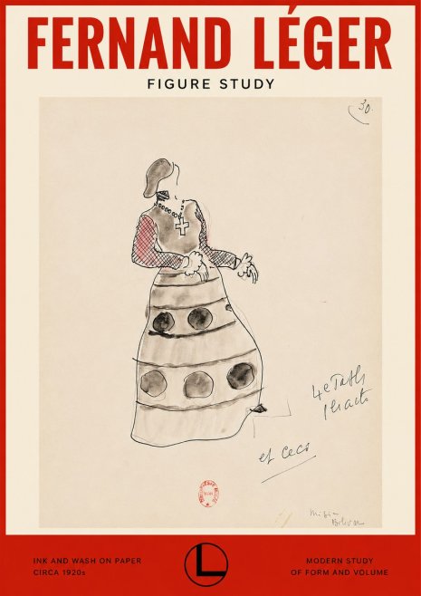Fernand Léger Costume Design for Le Patin No2 - Poszter