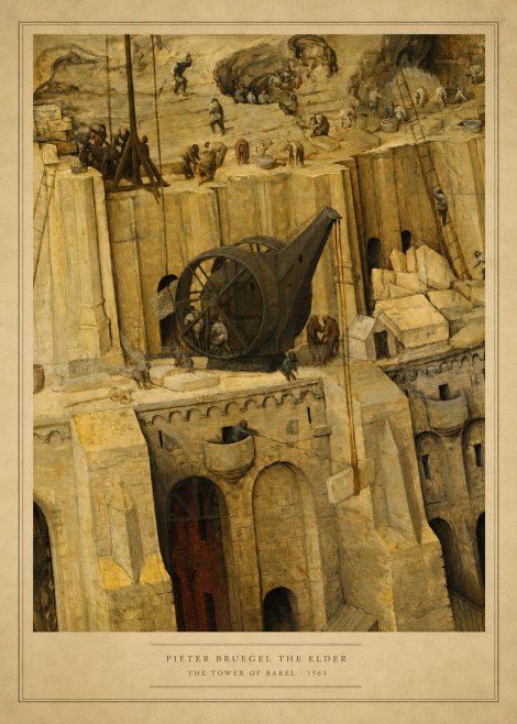 Pieter Bruegel The Tower of Babel VII No5 - Poszter