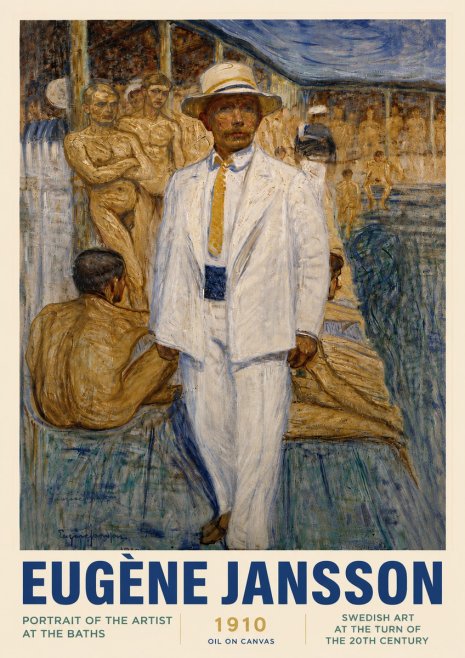 Eugène Jansson Portrait of the Artist at the Baths No4 - Poszter