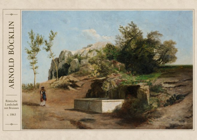 Arnold Böcklin Römische Landschaft Mit Brunnen No3 - Poszter