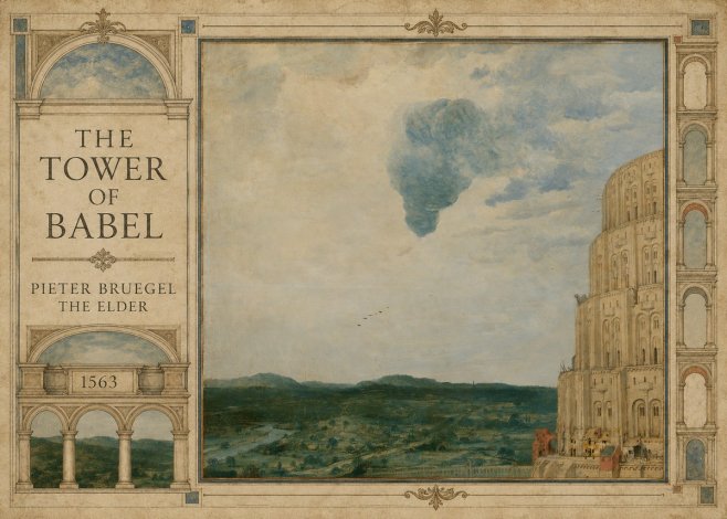 Pieter Bruegel The Tower of Babel VIII No2 - Poszter