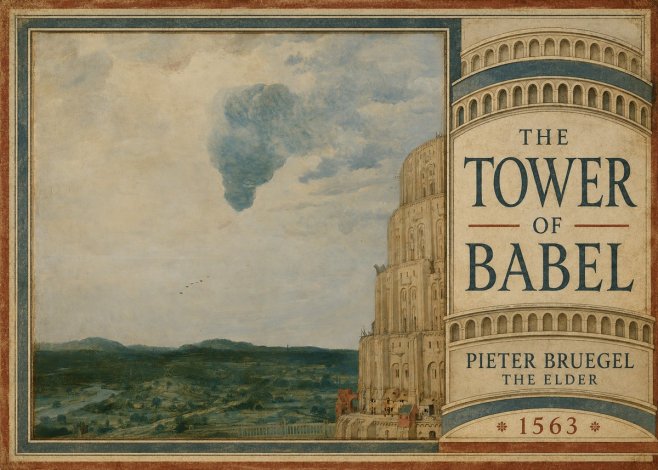 Pieter Bruegel The Tower of Babel VIII No5 - Poszter