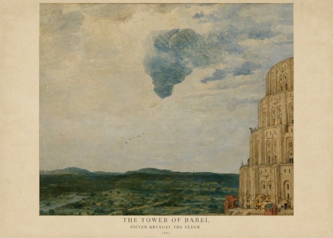 Pieter Bruegel The Tower of Babel VIII No6 - Poszter