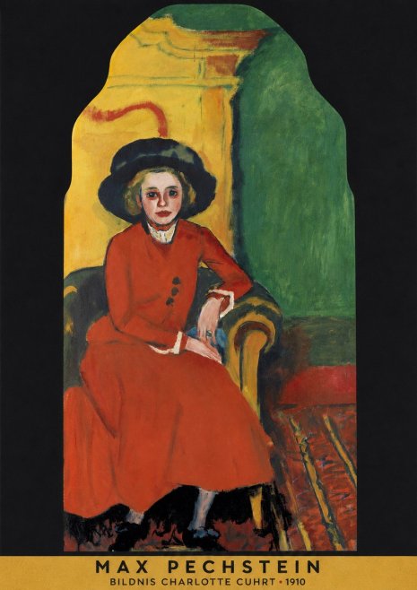 Max Pechstein Bildnis Charlotte Cuhrt No5 - Poszter