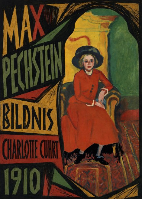 Max Pechstein Bildnis Charlotte Cuhrt No6 - Poszter