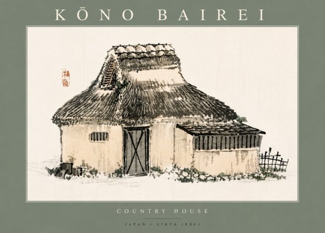 Kōno Bairei Country House No5 - Poszter