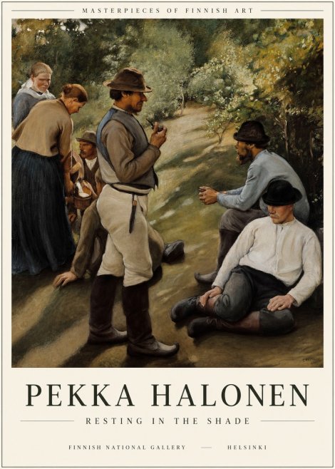 Pekka Halonen Resting in the Shade No1 - Poszter
