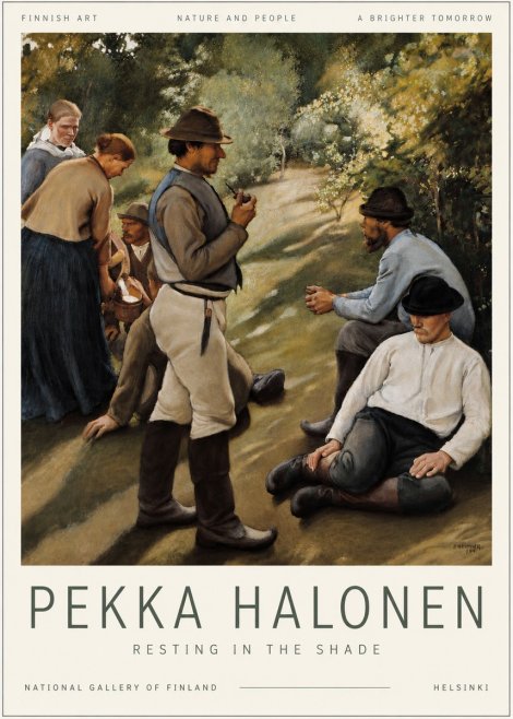 Pekka Halonen Resting in the Shade No6 - Poszter